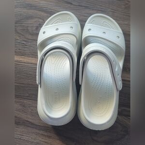 CROCS  Cream Sandals